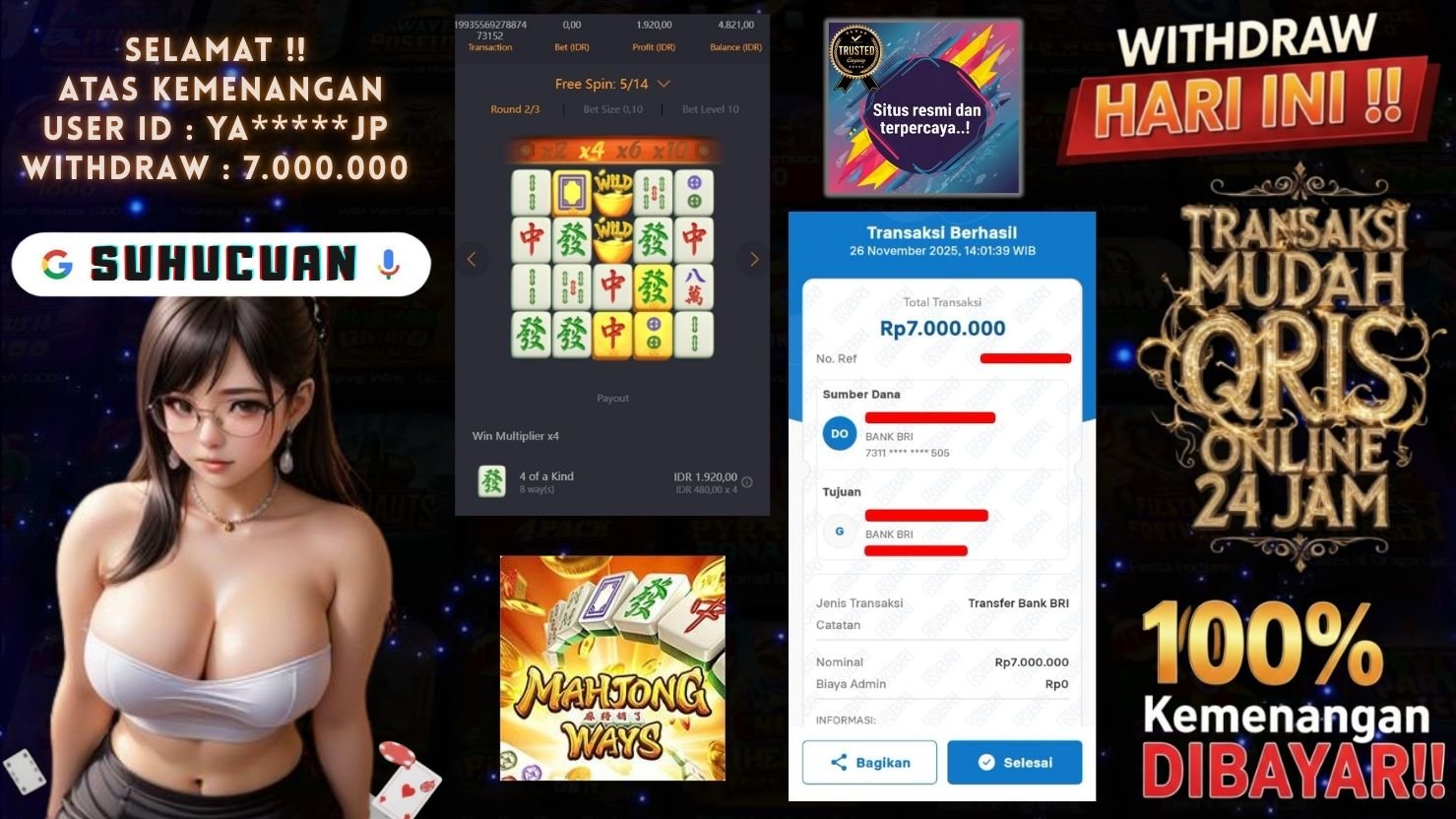 SUHUCUAN JACKPOT SLOT MAHJONG WAYS